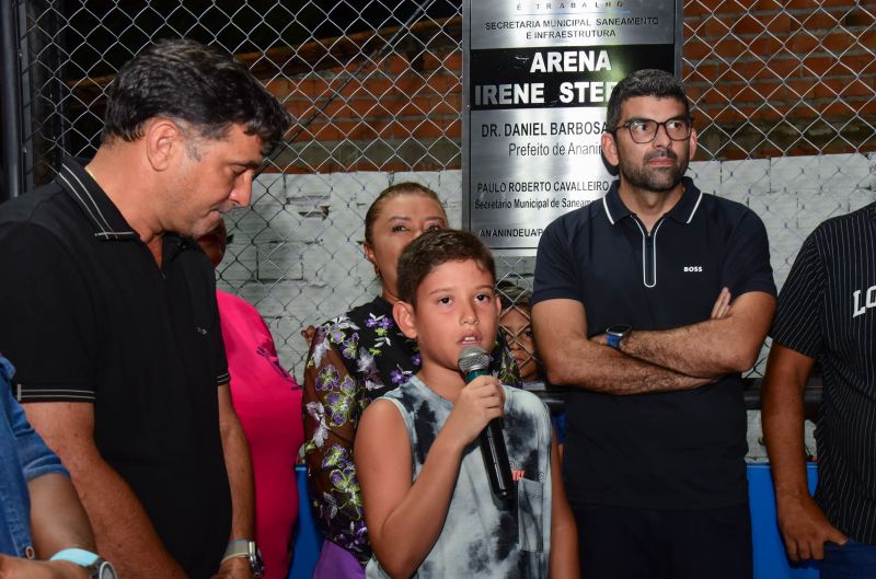 Inauguração da Praça Do Warislândia no bairro do Icuí Laranjeira