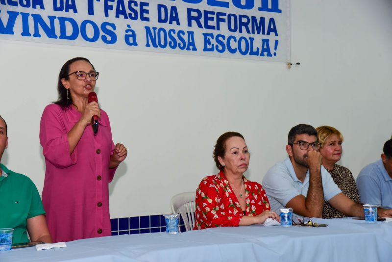 Inauguração da 1ª Face da Reforma EMEF João Paulo Il na We 72, Cidade Nova Vl