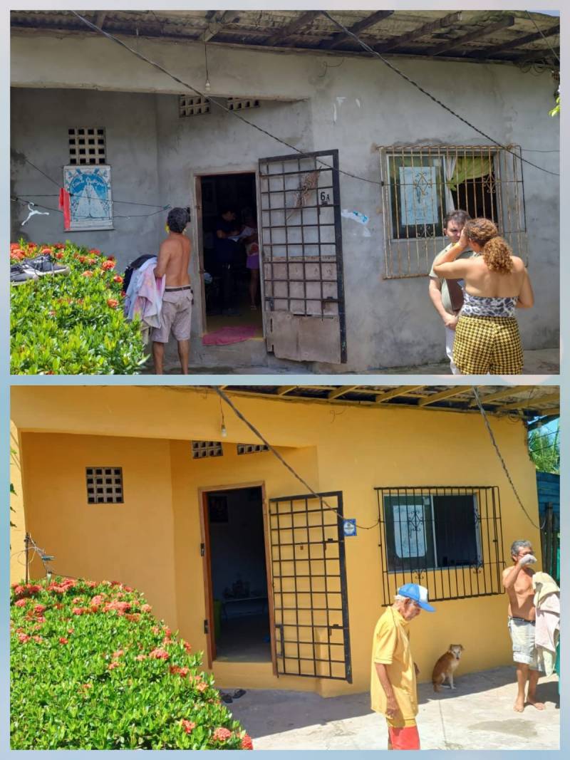 Antes e Depois: Casa da dona Maria Braga