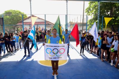 galeria: Entrega da quadra coberta da escola Cândida Santos de Souza e abertura dos jogos no Distrito Industrial