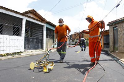 galeria: Sinalização da rua Cabo Nere na Estrada do Maguari, bairro Centro