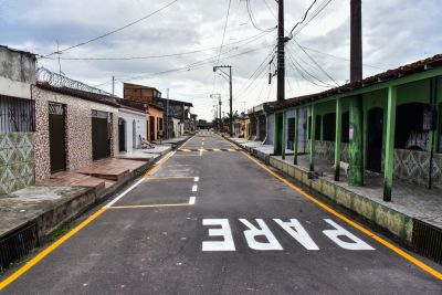galeria: Entrega das Ruas do Guajará 1, Iluminação de Led, ruas Asfaltadas e Sinalizadas