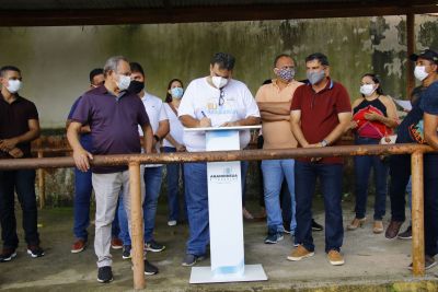 galeria: Assinatura da ordem de serviço de revitalização da praça Waldomiro Gonçalves no Bairro de Águas Lindas