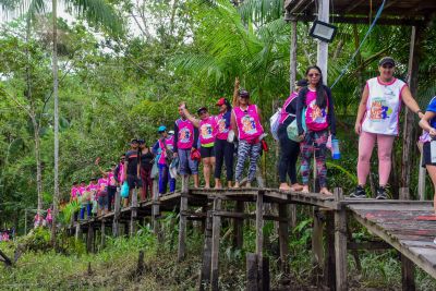 notícia: Ananindeua realizou a 1ª Trilha Ecológica para mulheres na Ilha de João Pilatos 
