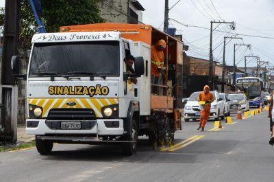 notícia: Nova Oswaldo Cruz começa a ser sinalizada para ser entregue à população