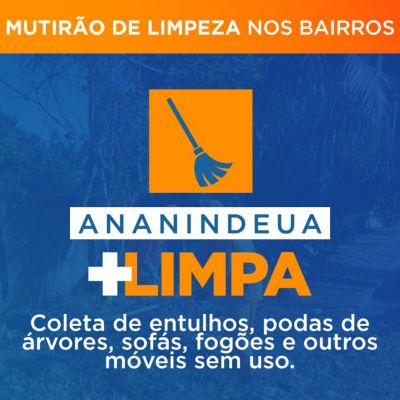 notícia: Ananindeua Mais Limpa atenderá 23 ruas neste mês de novembro