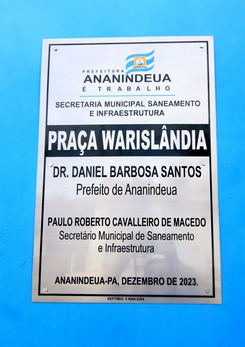 Inauguração da Praça Warislândia, totalmente revitalizada com acessibilidade, academia e playground no Icuí Guajará