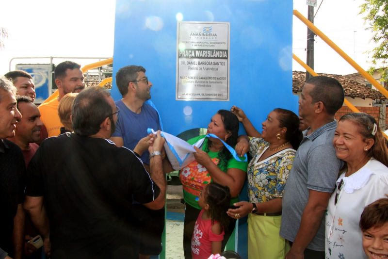 Inauguração da Praça Warislândia, totalmente revitalizada com acessibilidade, academia e playground no Icuí Guajará