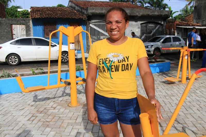 Inauguração da Praça Warislândia, totalmente revitalizada com acessibilidade, academia e playground no Icuí Guajará