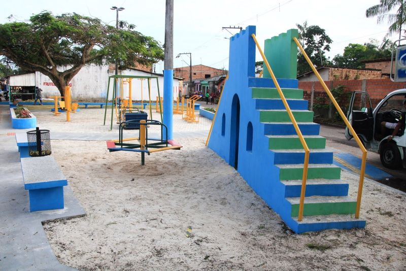 Inauguração da Praça Warislândia, totalmente revitalizada com acessibilidade, academia e playground no Icuí Guajará