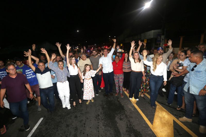 Inauguração do recapeamento asfáltica da Av. Santa Fé bairro do Icuí Guajará