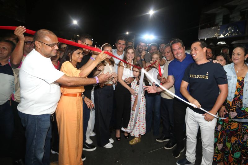 Inauguração do recapeamento asfáltica da Av. Santa Fé bairro do Icuí Guajará