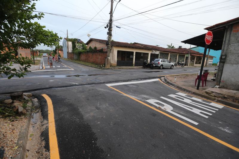 Inauguração de ruas pavimentadas do residencial Hokkaido no bairro de Águas Brancas