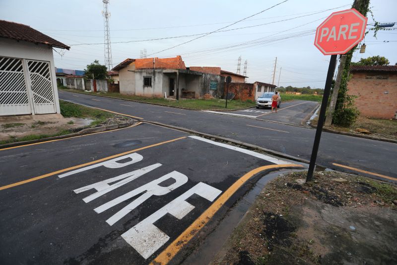 Inauguração de ruas pavimentadas do residencial Hokkaido no bairro de Águas Brancas