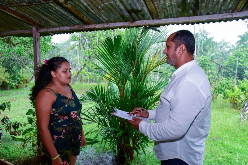 Imagens de apoio de produtores rurais do Quilombo do Abacatal, no Programa Territórios Sustentáveis em Ananindeua