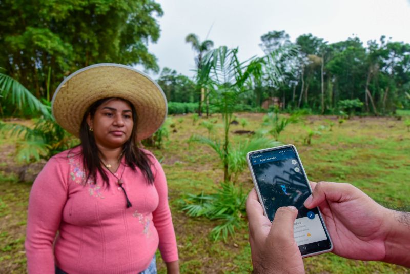 Imagens de apoio de produtores rurais do Quilombo do Abacatal, no Programa Territórios Sustentáveis em Ananindeua