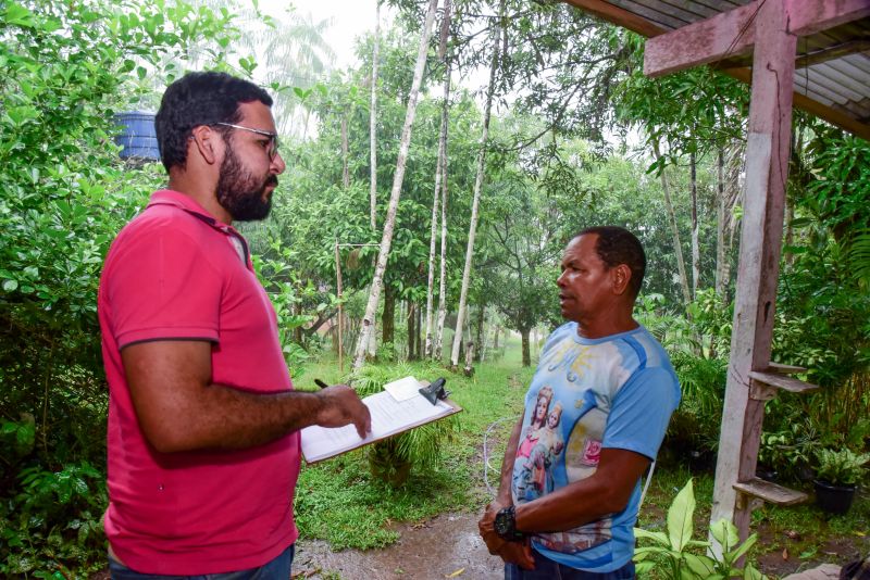 Imagens de apoio de produtores rurais do Quilombo do Abacatal, no Programa Territórios Sustentáveis em Ananindeua