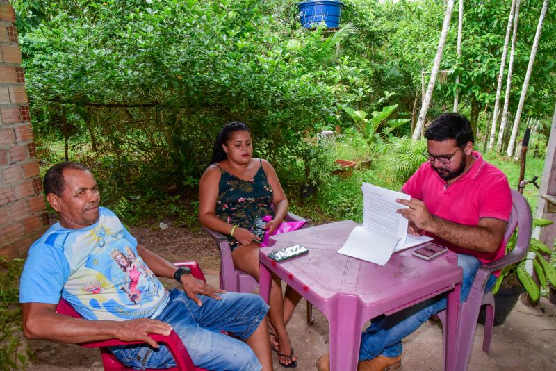 Imagens de apoio de produtores rurais do Quilombo do Abacatal, no Programa Territórios Sustentáveis em Ananindeua