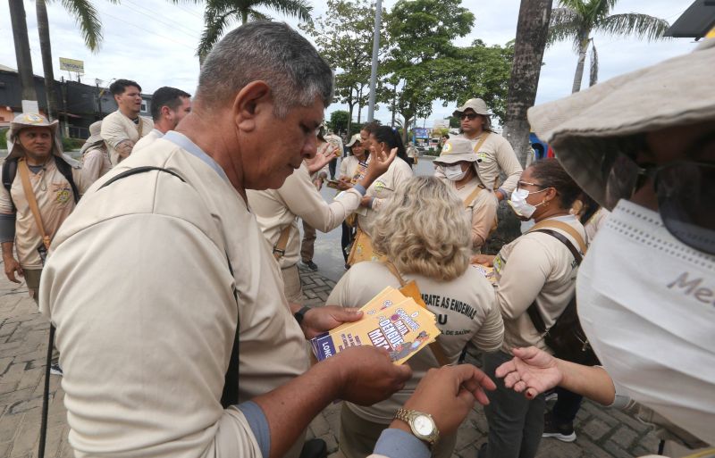 Programação do dia D de Combate a Dengue nos bairro local Praça da Bíblia