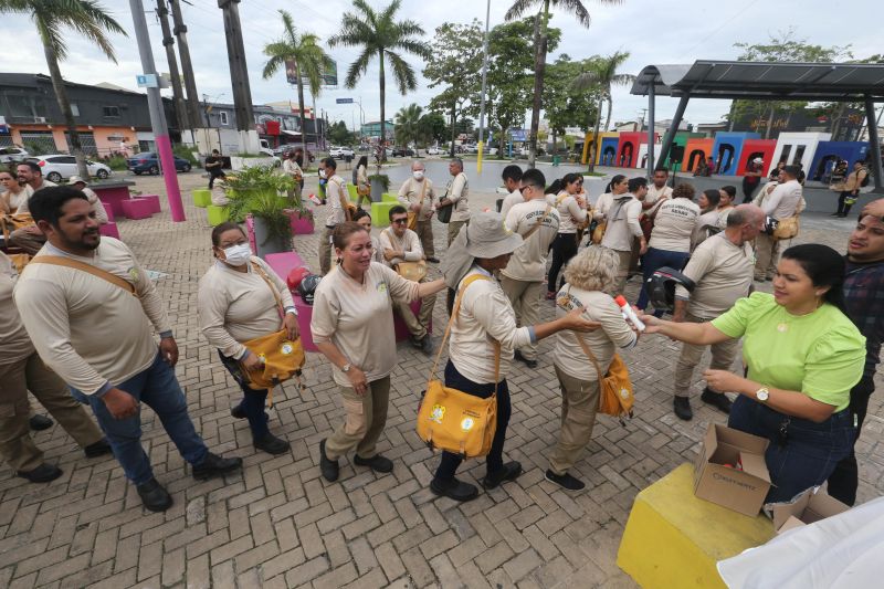 Programação do dia D de Combate a Dengue nos bairro local Praça da Bíblia