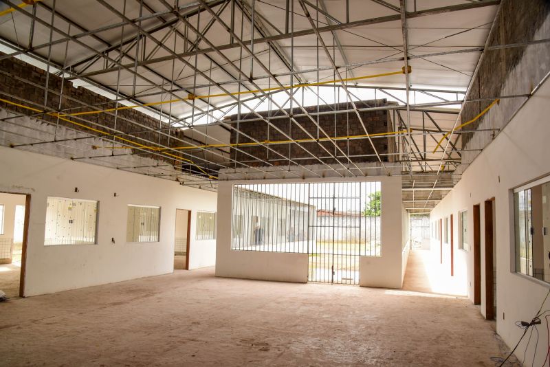 Visita técnica ás obras da unidade de educação infantil, através do Programa Creche por Todo Pará, no bairro do Curuçambá
