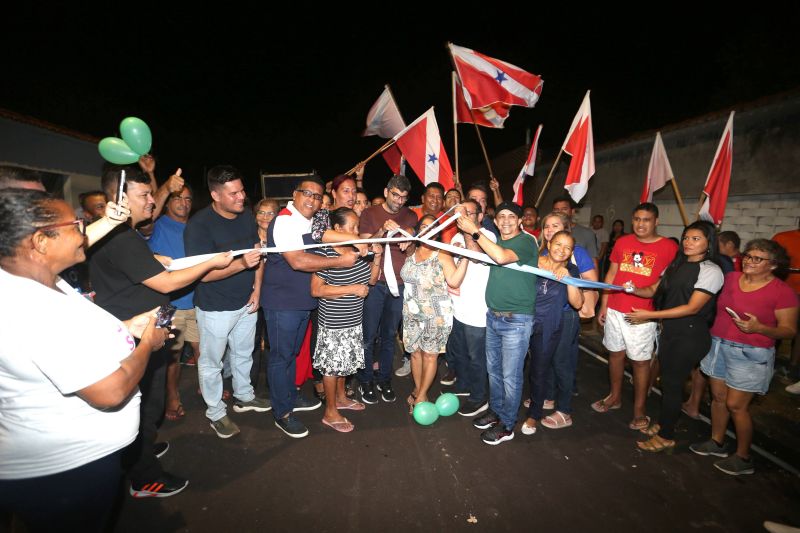 Inauguração asfáltica no loteamento Santa Maria rua A e rua B no bairro do Icuí Guajará