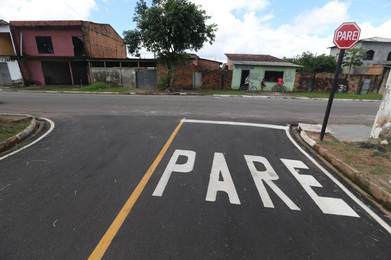 Inauguração asfáltica no loteamento Santa Maria rua A e rua B no bairro do Icuí Guajará