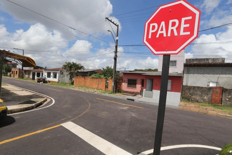 Inauguração asfáltica no loteamento Santa Maria rua A e rua B no bairro do Icuí Guajará