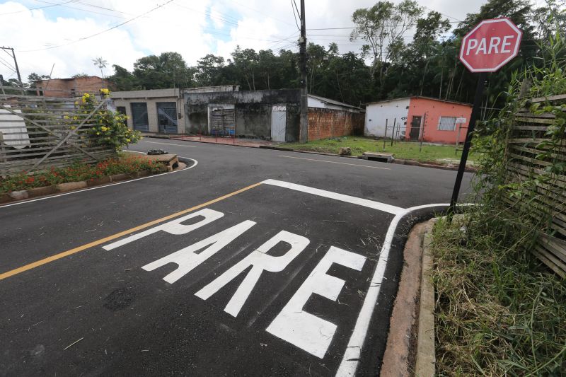 Inauguração asfáltica no loteamento Santa Maria rua A e rua B no bairro do Icuí Guajará