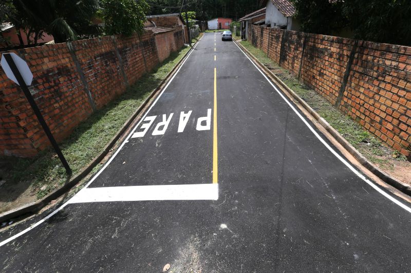 Inauguração asfáltica no loteamento Santa Maria rua A e rua B no bairro do Icuí Guajará