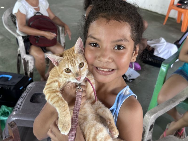 Ação do Castramóvel na comunidade São Francisco de Assis no bairro do Curuçambá