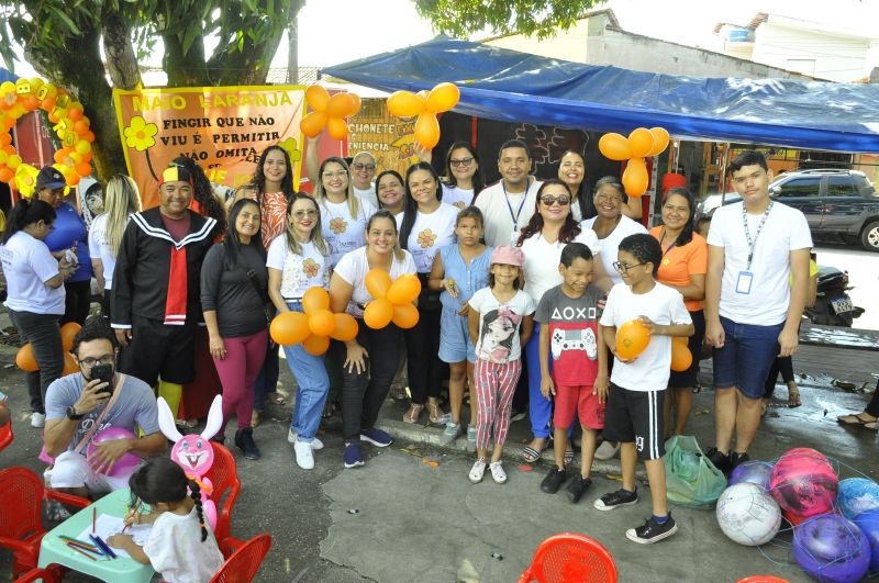 Ação Faça Bonito na praça do complexo da Cidade Nova Vlll