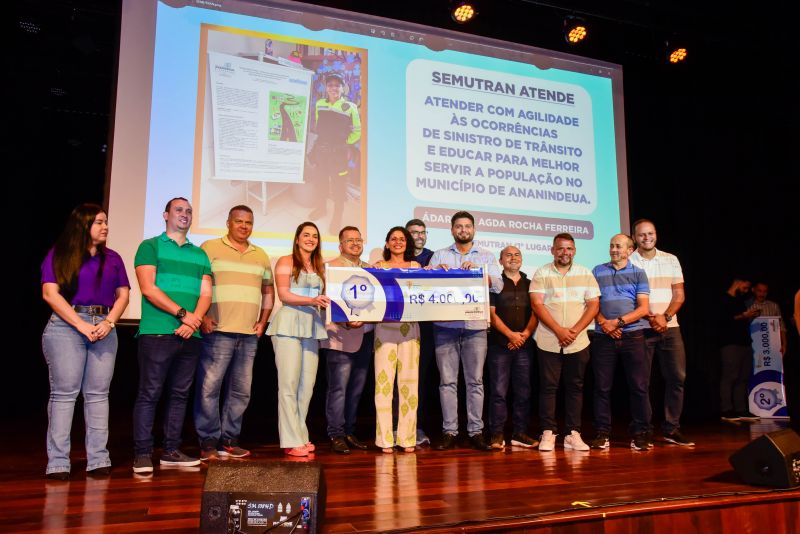 Entrega do Segundo Prêmio Inovação para Servidores Destaque local Teatro Municipal de Ananindeua