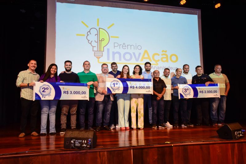 Entrega do Segundo Prêmio Inovação para Servidores Destaque local Teatro Municipal de Ananindeua