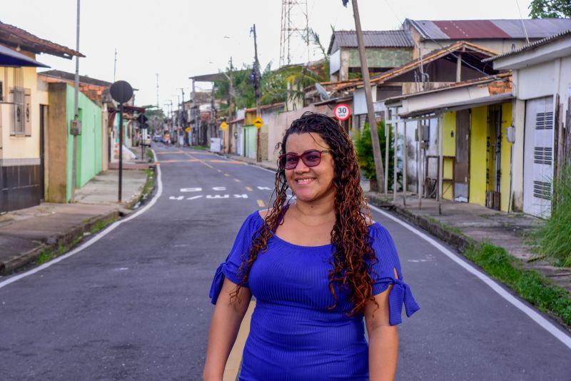 Inauguração das ruas da Comunidade Elo Il no bairro Centro