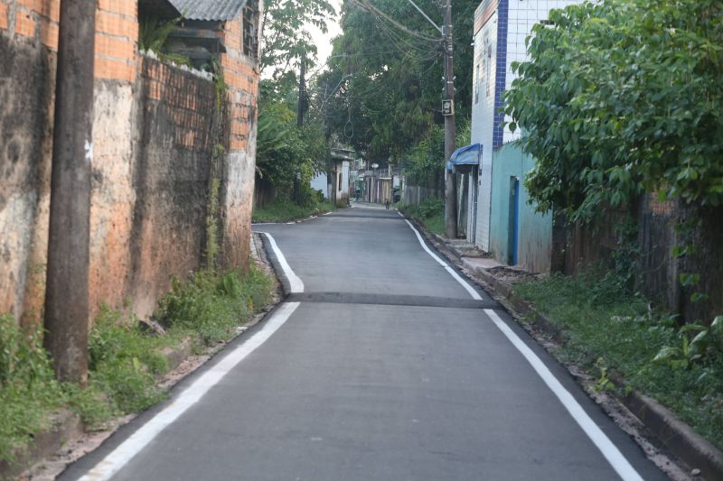 Inauguração asfáltica da rua Nova Esperança no bairro do Coqueiro