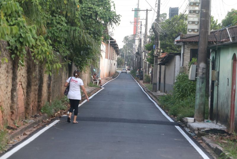 Inauguração asfáltica da rua Nova Esperança no bairro do Coqueiro