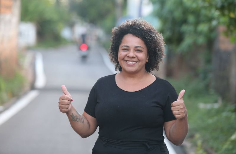 Inauguração asfáltica da rua Nova Esperança no bairro do Coqueiro