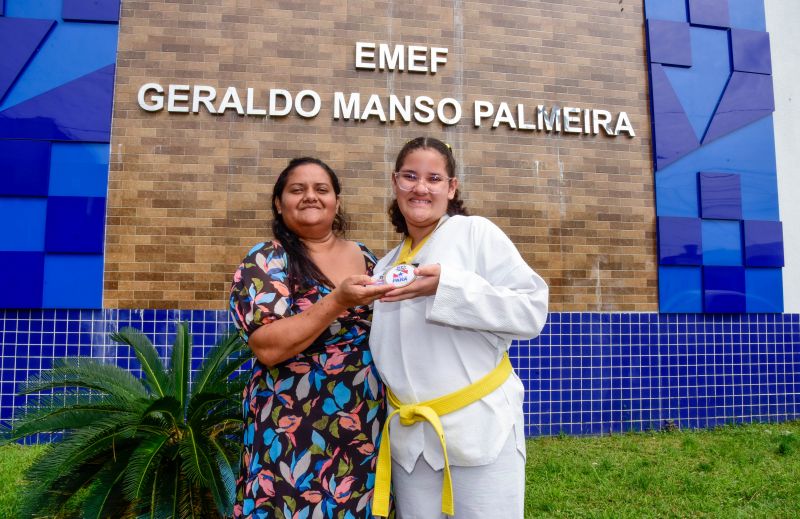 Imagens da aluna Alice Batista Martins que ganhou o JEPS Estadual De Taekwondo