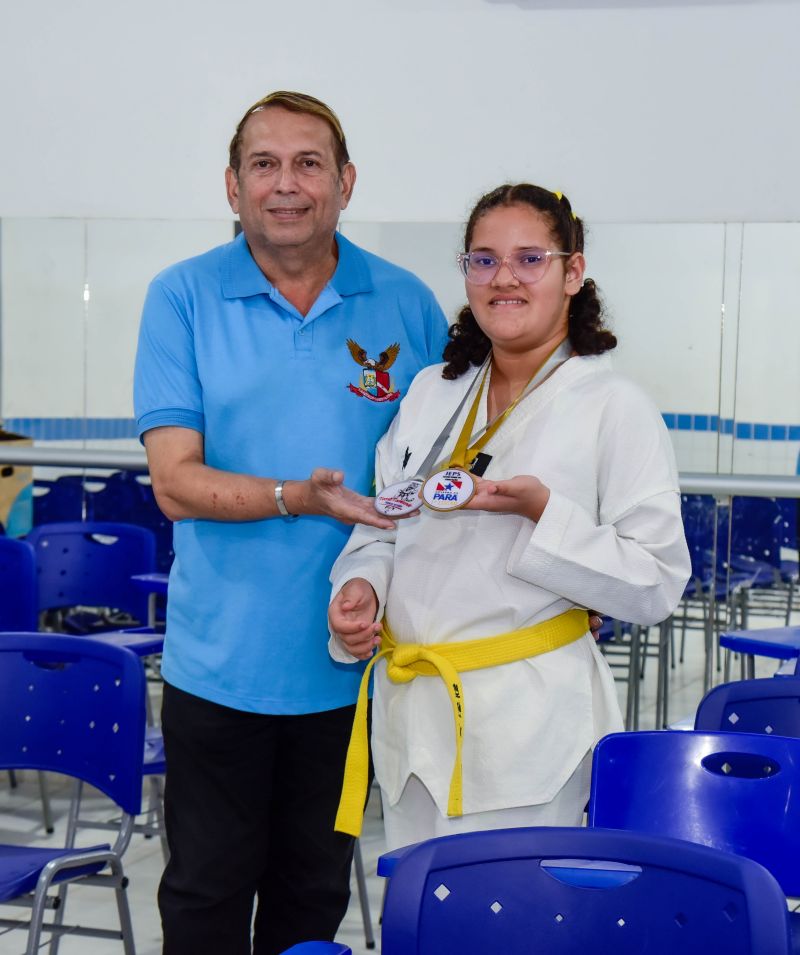 Imagens da aluna Alice Batista Martins que ganhou o JEPS Estadual De Taekwondo