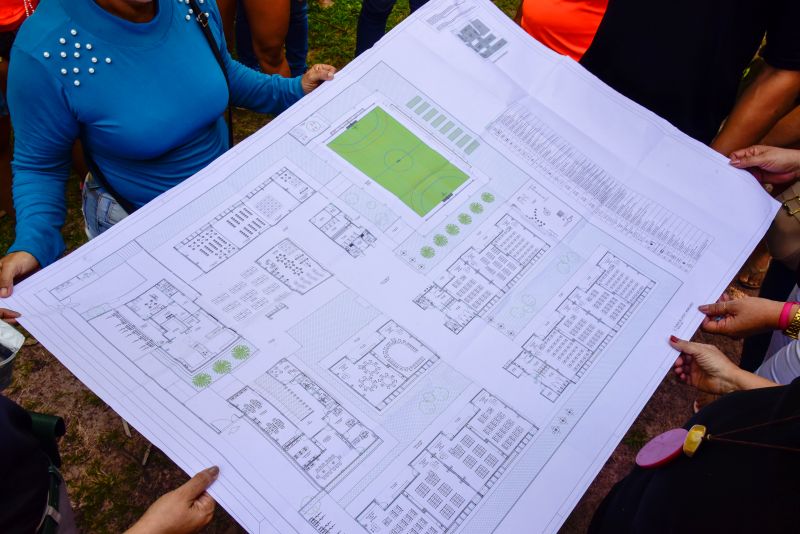 Assinatura de Ordem de Serviço para Construção das Unidades de Educação Tipo 1 e Tipo 2 - Ao lado do Portal do Aurá.