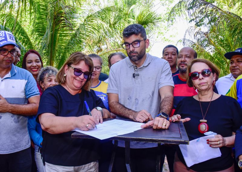 Assinatura de Ordem de Serviço para Construção das Unidades de Educação Tipo 1 e Tipo 2 - Ao lado do Portal do Aurá.