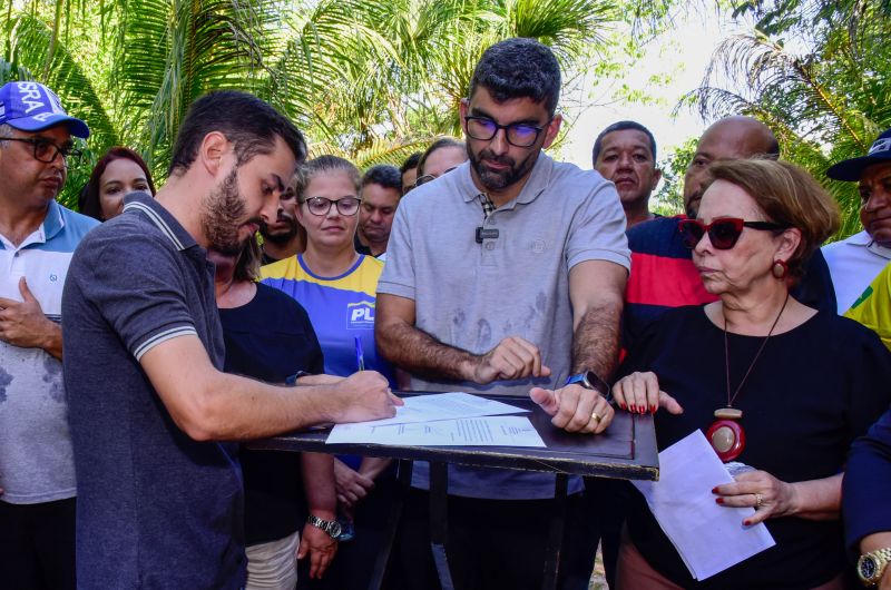 Assinatura de Ordem de Serviço para Construção das Unidades de Educação Tipo 1 e Tipo 2 - Ao lado do Portal do Aurá.