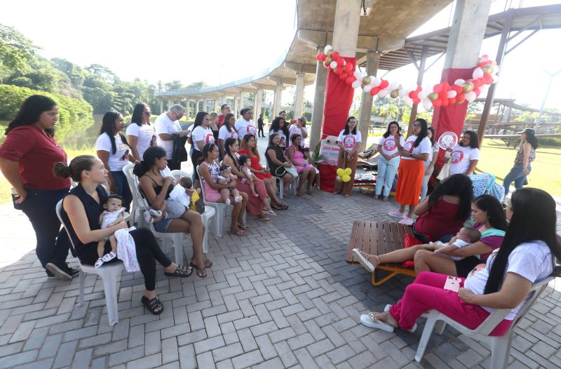 Semana do aleitamento materno Agosto dourado local Parque Vila Maguary