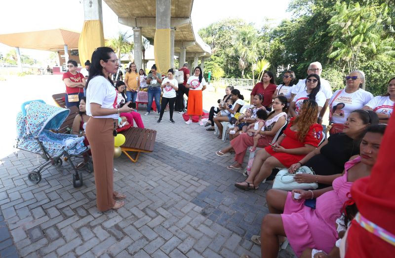 Semana do aleitamento materno Agosto dourado local Parque Vila Maguary