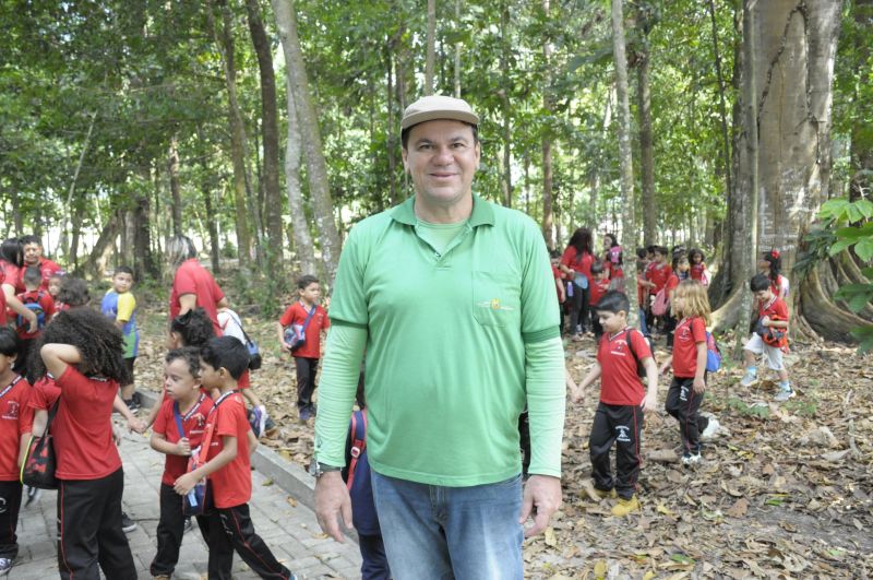 Atividades alusivas ao dia da árvore no Bosque Marajoara no conjunto Júlia Seffer