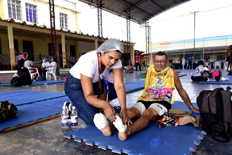 Acolhidas dos romeiros do Círio de Nazaré no Colégio Salesiano Nossa Senhora do Carmo na Br