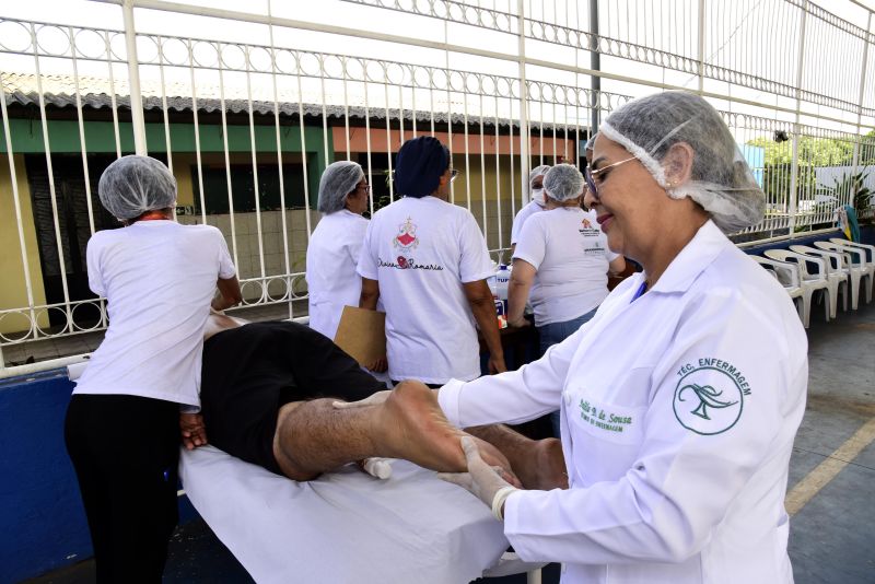 Acolhidas dos romeiros do Círio de Nazaré no Colégio Salesiano Nossa Senhora do Carmo na Br