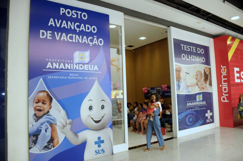 Teste do olhinho e vacinação de Ananindeua no shopping Metrópole (Sala de vacinação)