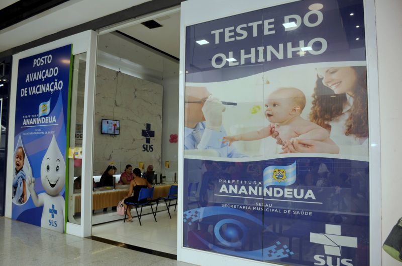 Teste do olhinho e vacinação de Ananindeua no shopping Metrópole (Sala de vacinação)